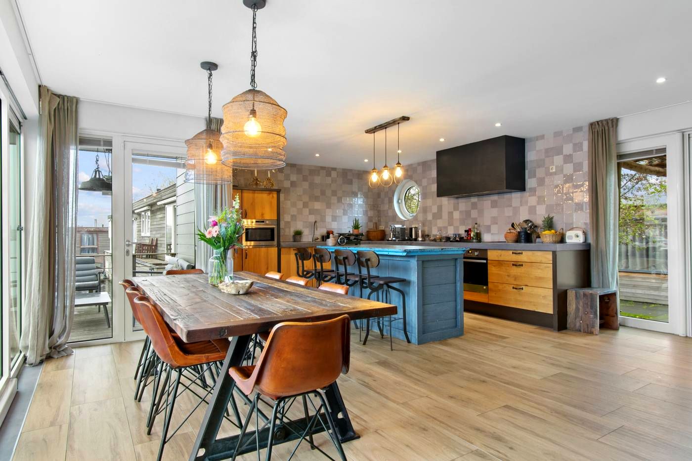 Kitchen, dining